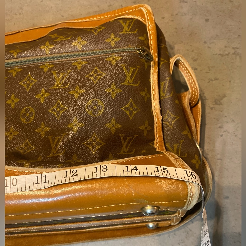 Authentic Vintage Louis Vuitton Monogram Brown Tan Messenger/Travel Bag - Picture 16 of 17